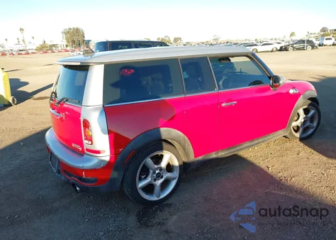 2008 Mini Cooper S Clubman из США, поврежденный, VIN WMWMM33578TP88460